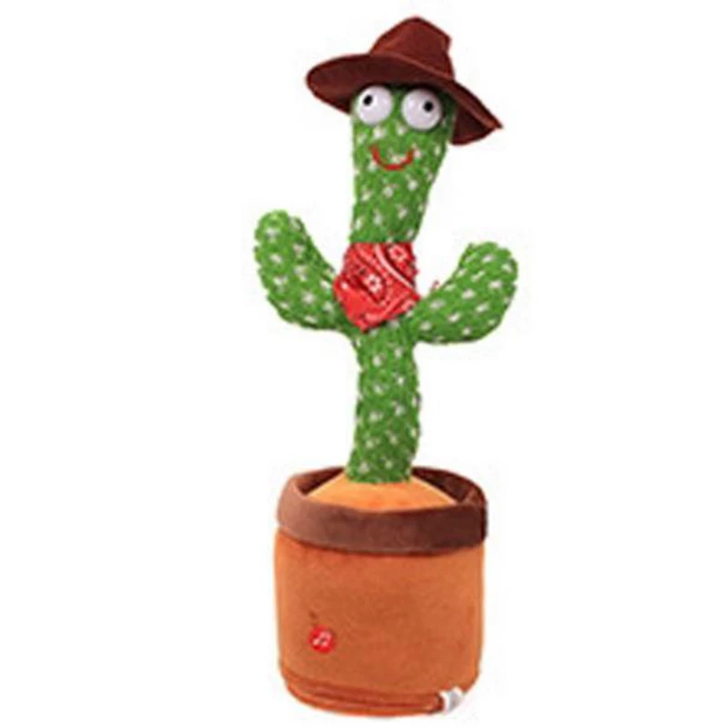 Танцующий кактус игрушка 120 песни пение говорящая запись повторяющая что вы говорите Электрический