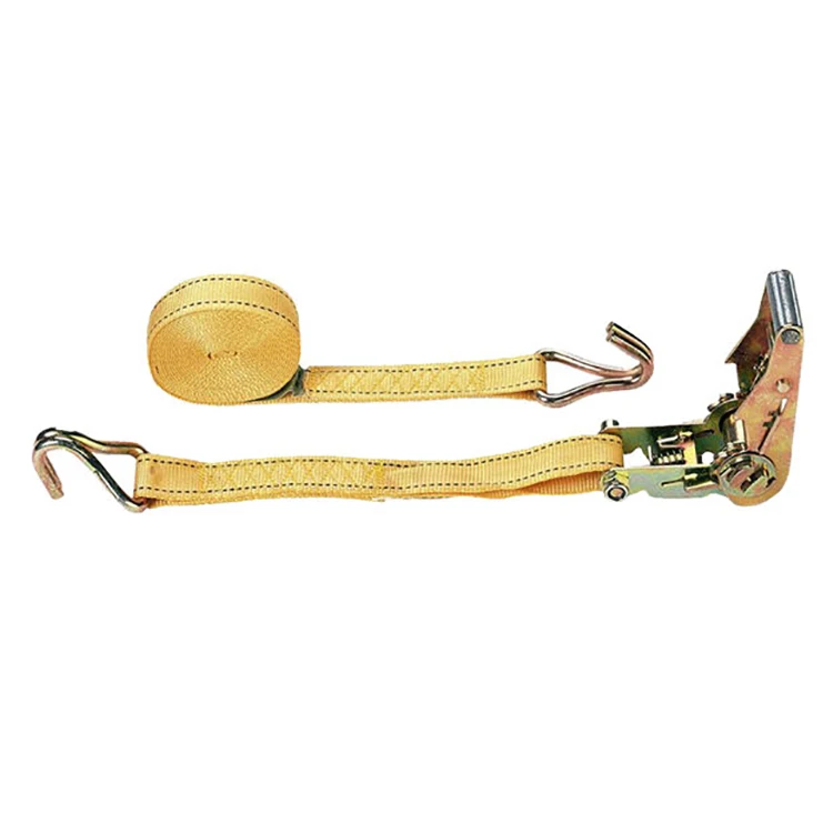 OEM/ODM High-Safety Ratchet Tie-Down Straps for Car Haulers Polyester Material with High Breaking Load Factory Supplier