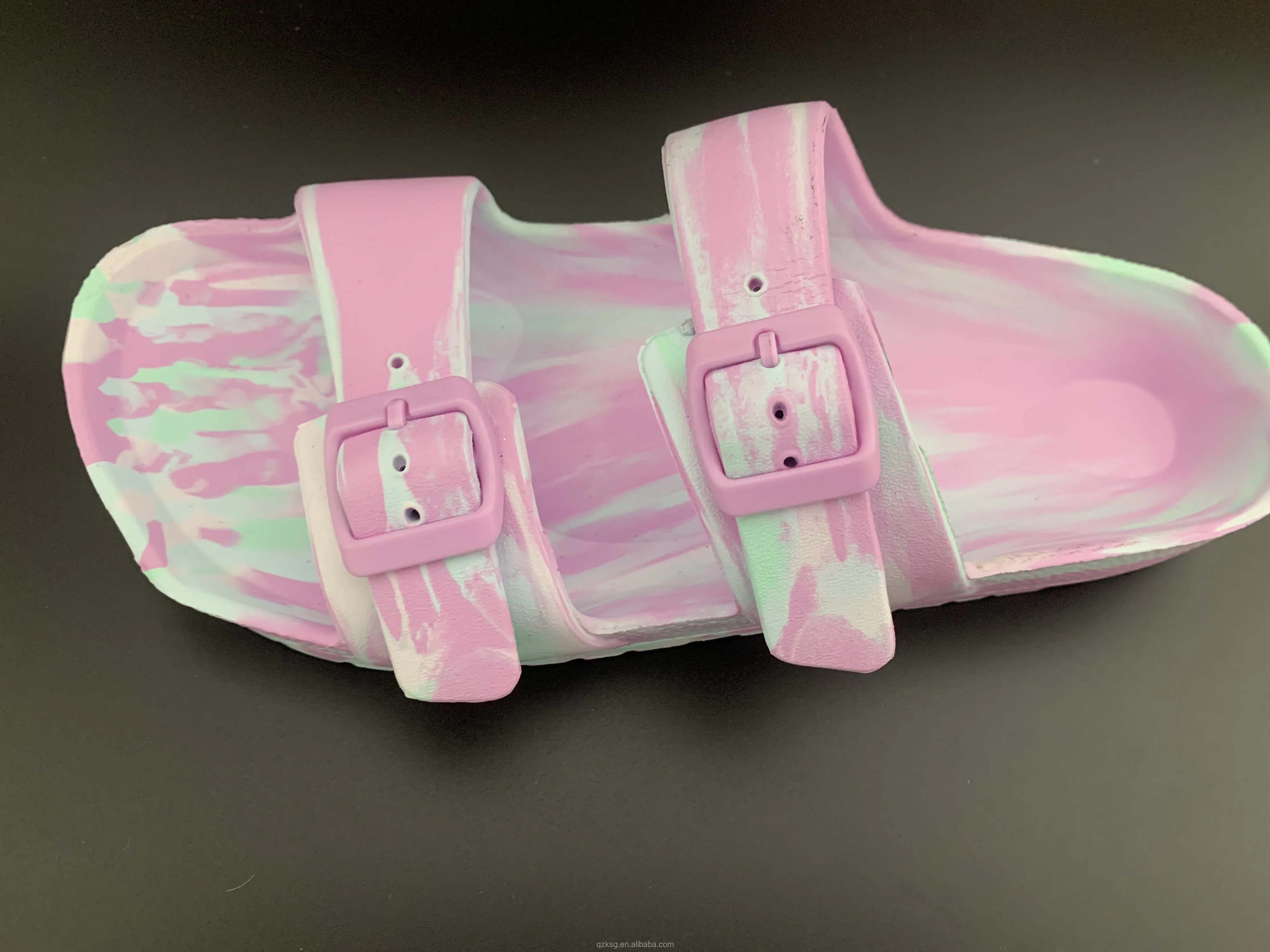 Custom Slippers Buckle Slide Ladies Slippers Slides Thick-soled Double Belt Buckles Sandals Shoe Buckle Accessories Direct Sale