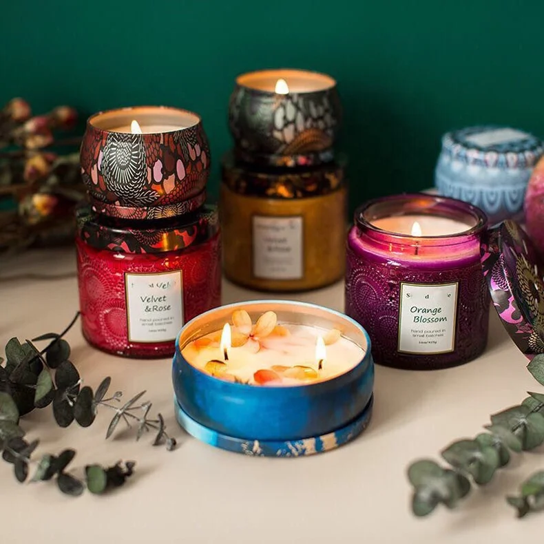 empty cylinder shape straight side Wide Mouth Frosted Empty Candle Container Glass Jar With Wood Lid