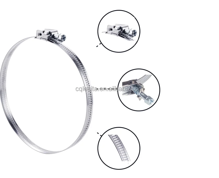 Stainless Steel Worm Drive Hose Clamp German Type Hose Clamp Pipe Clips Clamps