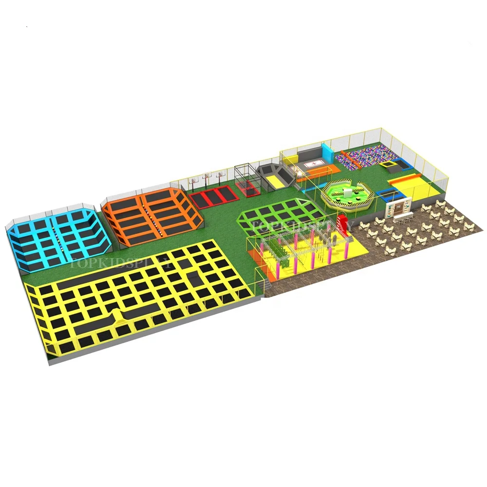 Topkidsplay  Jumping Fitness Trampoline  and Indoor Trampoline for Children Amusement Park