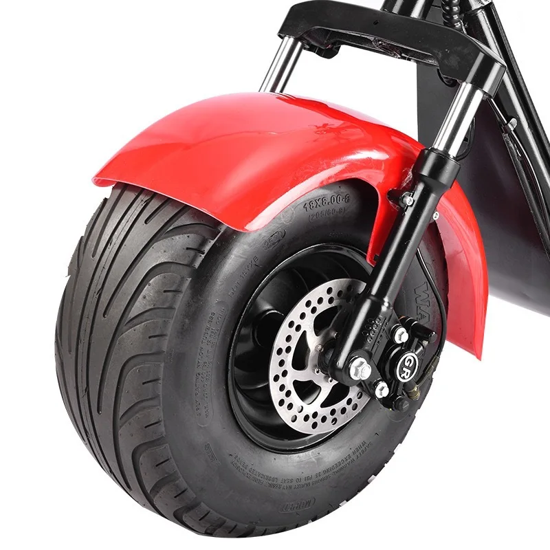NEW-X7 Hot Sale Red Citycoco Electric Scooter 1000W Power Halley Electric Scooter Citycoco