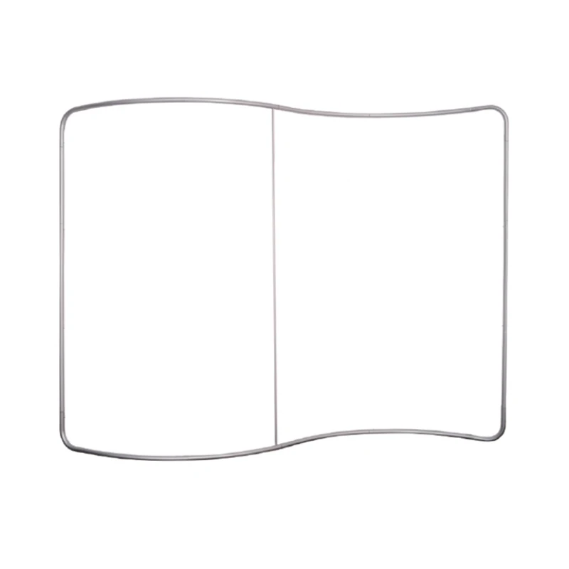 Custom High Quality Foldable Photo Booth Backdrop Stand Fabric Backdrop for Trade Shows Weddings Aluminum Frame Tension Fabric