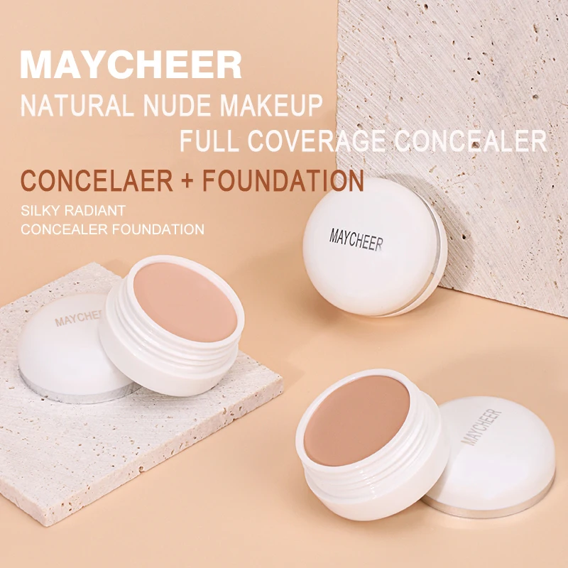 Maycheer Hot Sale Natural Makeup High Definition Concealer Oil-Control Waterproof Full Coverage Cosmetics Matte Concealer Makeup