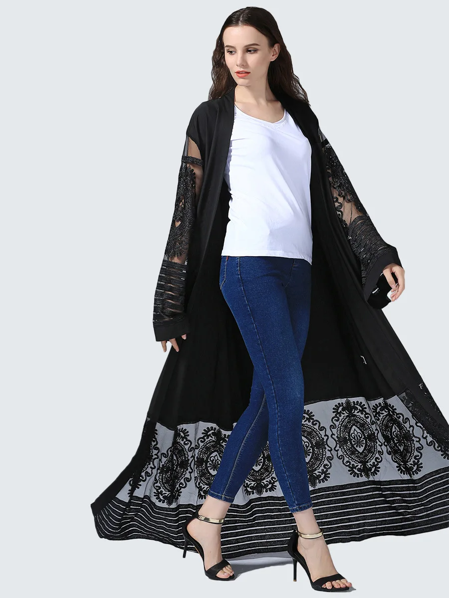 Middlest East good order lace digital Asia & Pacific Islands Clothing abaya islamic dress