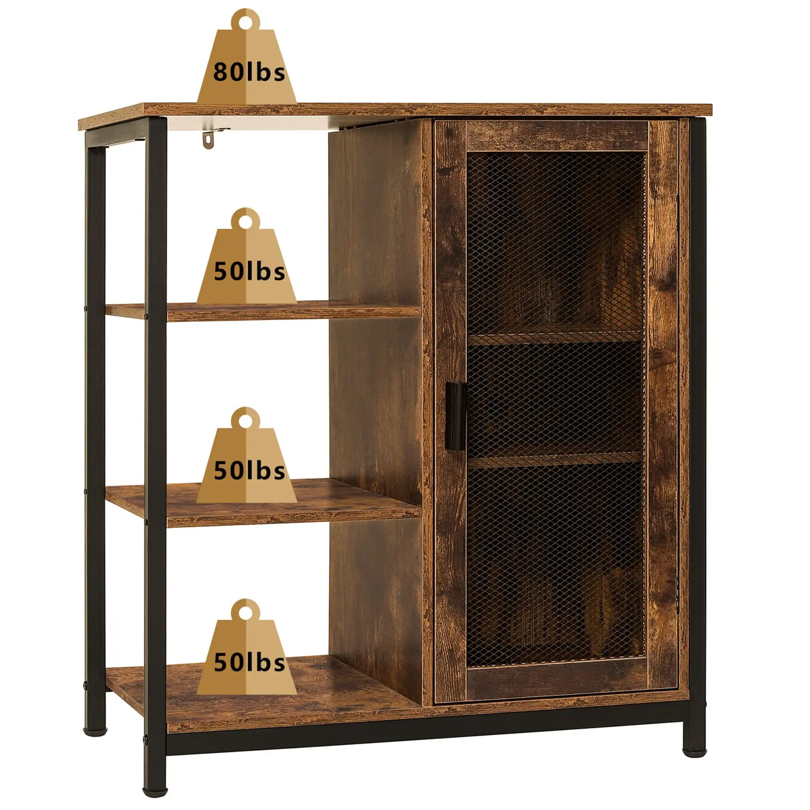 Classic Modern antique solid wood Kitchen bathroom storage cabinet