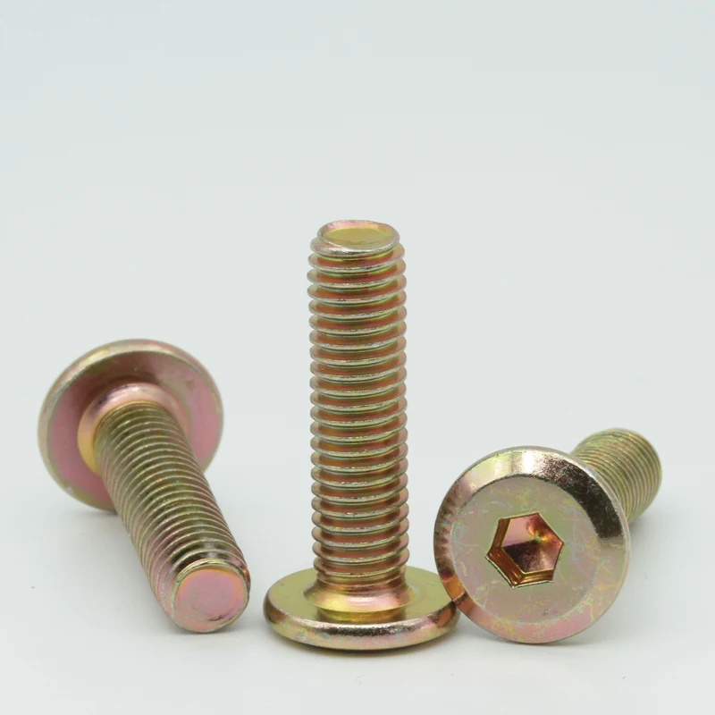 Colored Steel Furniture Tapping Screws External Hexagon Cross with Zinc Finish