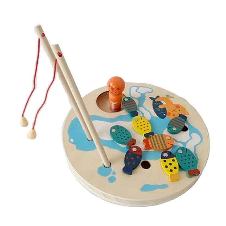 Wooden Magnetic Fishing Game Magnetic Alphabet Letters Fishing Toy Educational Games Fine Motor Skill Wooden Toys
