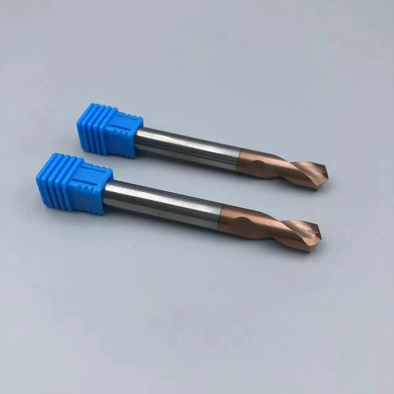 Carbide point drill bit with copper coated coated FOR STEEL CUT