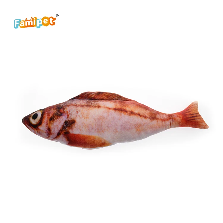 
Catnip Fish Interactive Cat Interactive Toy Factory Supply Realistic 3D for Cats Pet Toys 40*7*5.5cm All-season Sustainable 