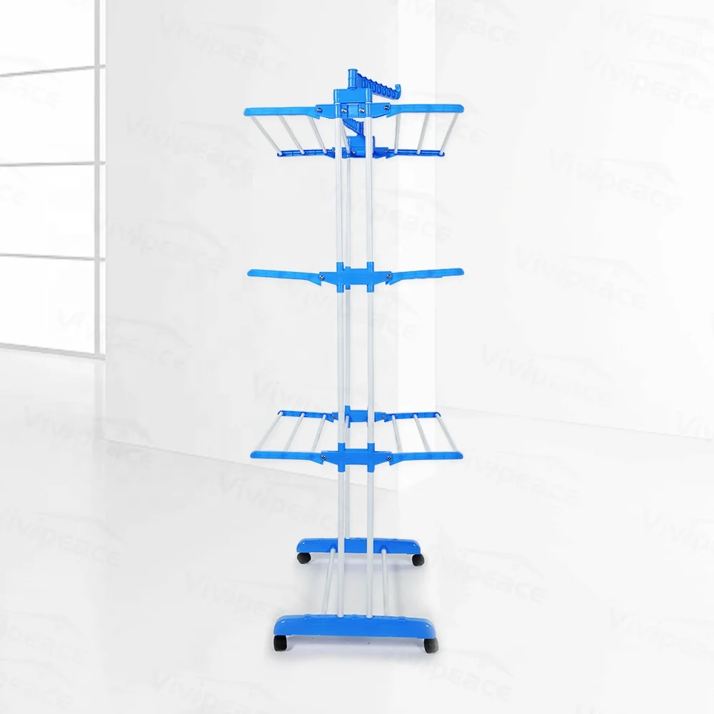 3 яруса кружевных прокатки вешалка для сушки одежды стойки белья с складная форма крыльев в