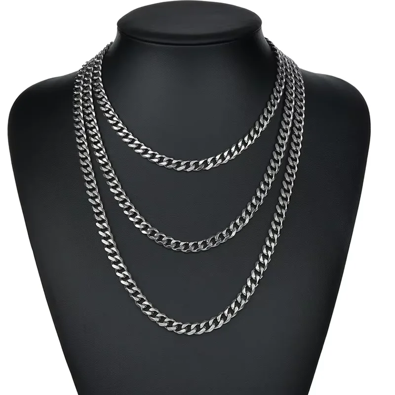 Stainless steel chain jewelry necklace bracelet accessories customized in different sizes chain 1.5mm 2mm 3mm