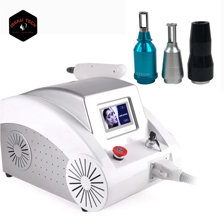 Portable 1320 1064 532nm pico laser tattoo removal machine q switched nd yag laser picosecond laser