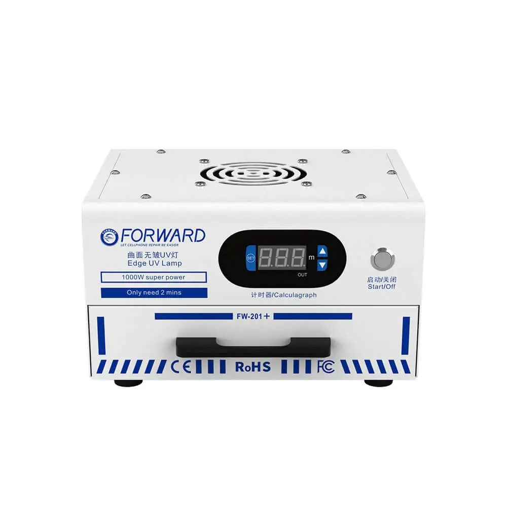 Вперед 1000W Edge УФ-лампа FW-201 + для мобильных телефонов для всех мобильных ЖК-экран OCA не образующая пузырей возврата нет СГИБ инструмент для ремонта