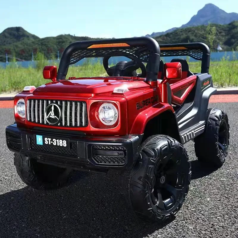 Wholesale  12V Battery Rechargeable Remote Control Paint Leather Seat Kids Electric Off Road Car