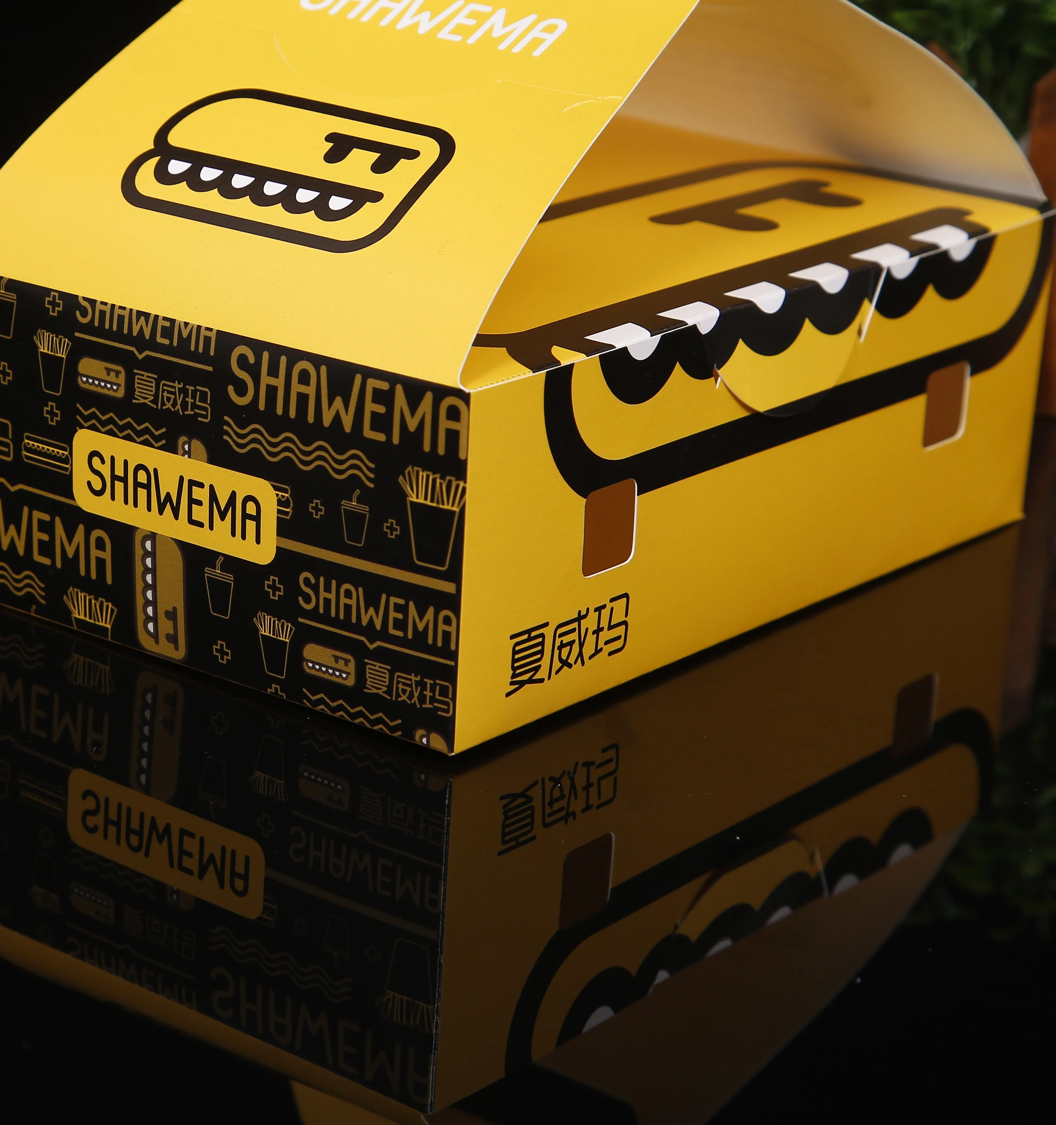 
Take Away Disposable Fast Food Packaging Foldable Fried Chicken Boxes 