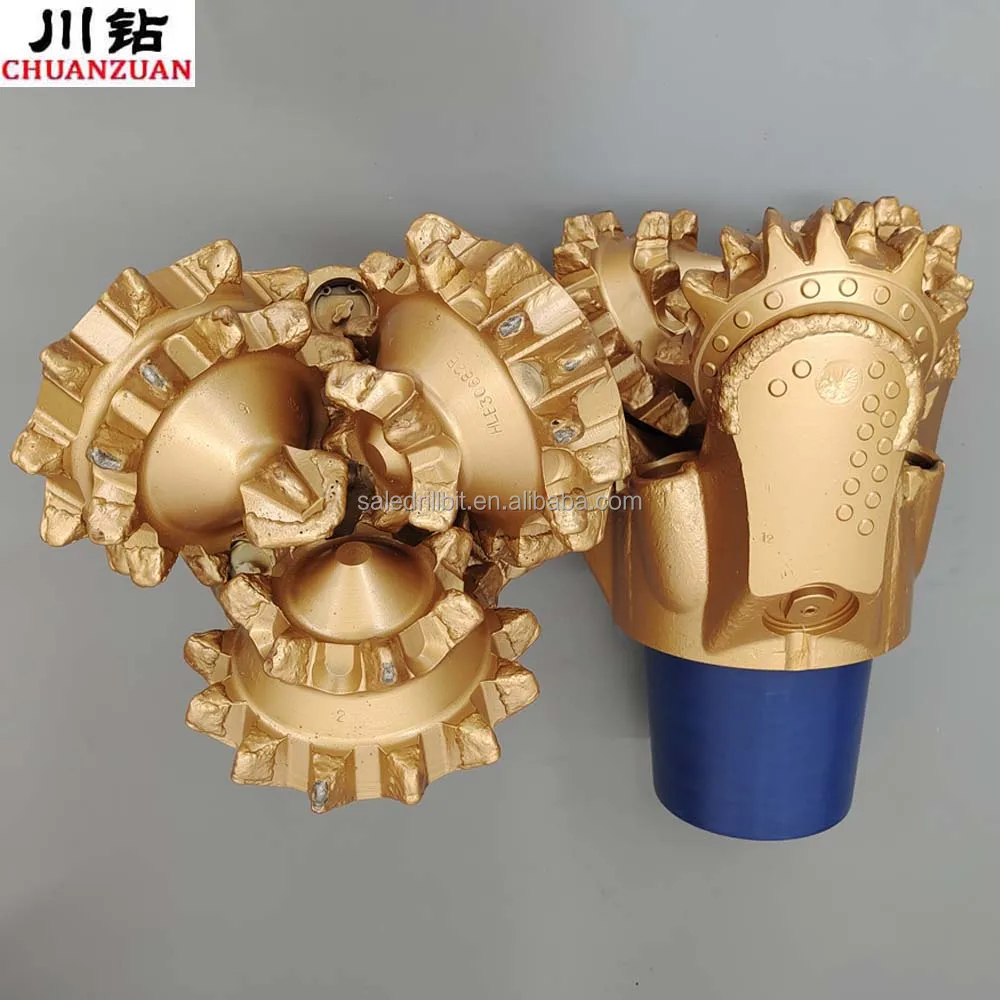API standard high quality 12 1/4 inch IADC 127/217 milled tooth tricone bits for soft formation