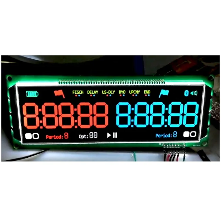 Черный цвет TN HTN VA VATN Custom COB модуль PCB LCD Screen SPI интерфейс 7 семисегментный модуль ЖК-дисплея с подсветкой