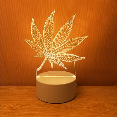 High Quality Cheap USB Warm Light Led 3D Light Lamp,Home Decorative Night Light Lamp with Switch Button