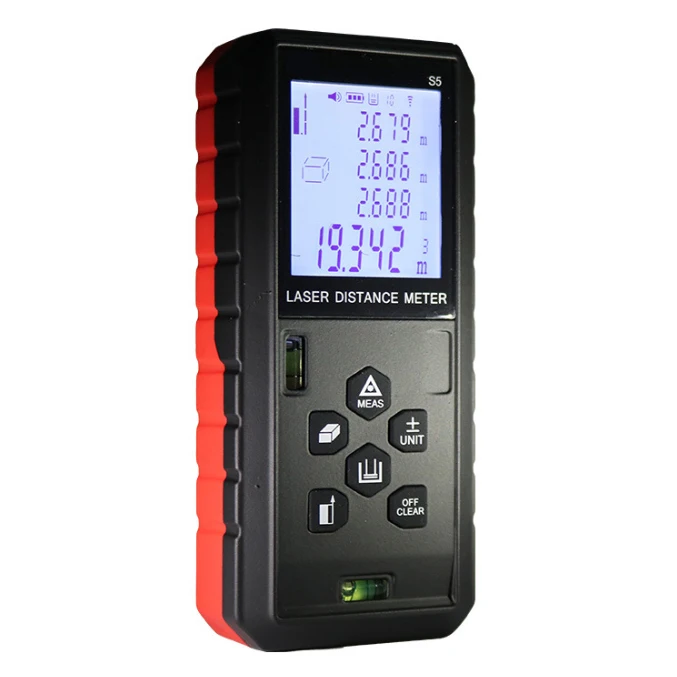 40/60/80/100M Digital Measure Tool Levels Laser Distance Meter with LCD Display For Woodworking Construction Laser Level
