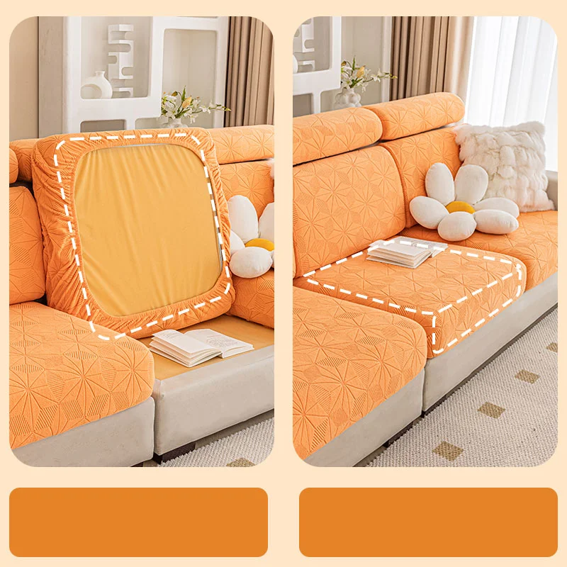 Jacquard Soft Sofa Pillow Cover Seat Cushion  Slipcover Sofa Cover For Home Protect