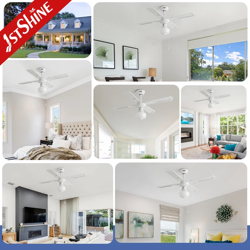 1stshine ceiling fan light factory sale traditional DC 6 speeds remote control ceiling fan with light