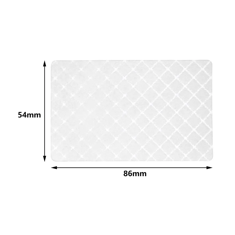 Free Samples Alcohol Free Cleaner ATM Cleaning Card CR80 Card Reader Flocked Cleaning Card