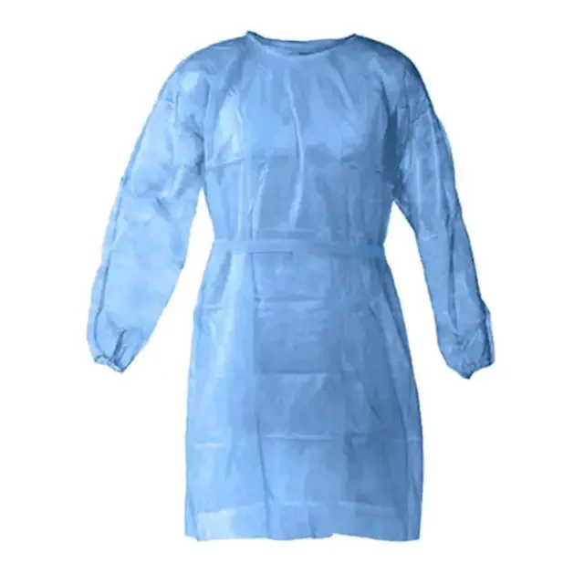 Disposable isolation gown non woven PP lightweight visitor gown doctor nurse surgery protecting isolation grown