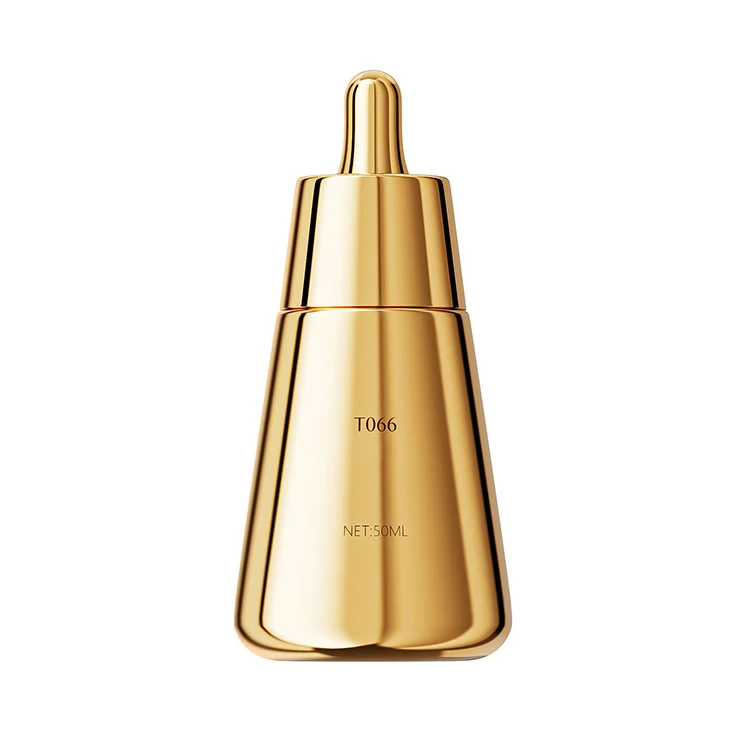 Specially designed 50ml1.7FL/OZ electroplated silver high-end cosmetic glass dropper bottle usage plan