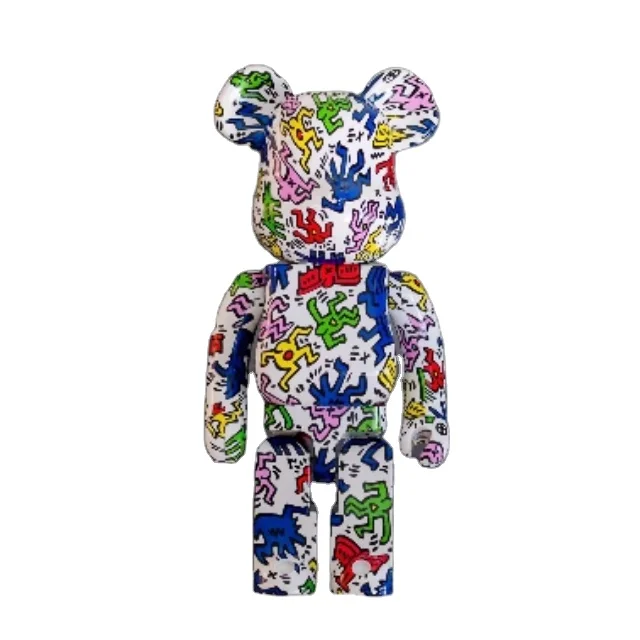 Cartoon Resin Statue Bear Brick Collectibles Decor Toys Bearbrick Case Sculpture Statue Resin Cartoon Statue