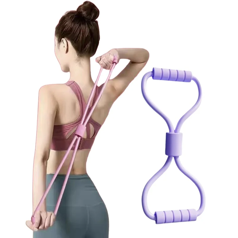 Yoga Tension Rope Wall Pulley Purple Tension of Straps and Yoga Ropes Rope Pull Machine
