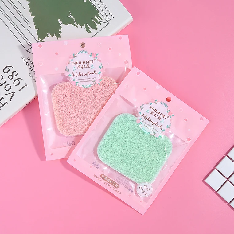 
 Японская мягкая губка для макияжа, волшебная косметическая губка для мытья лица, Пользовательский логотип  