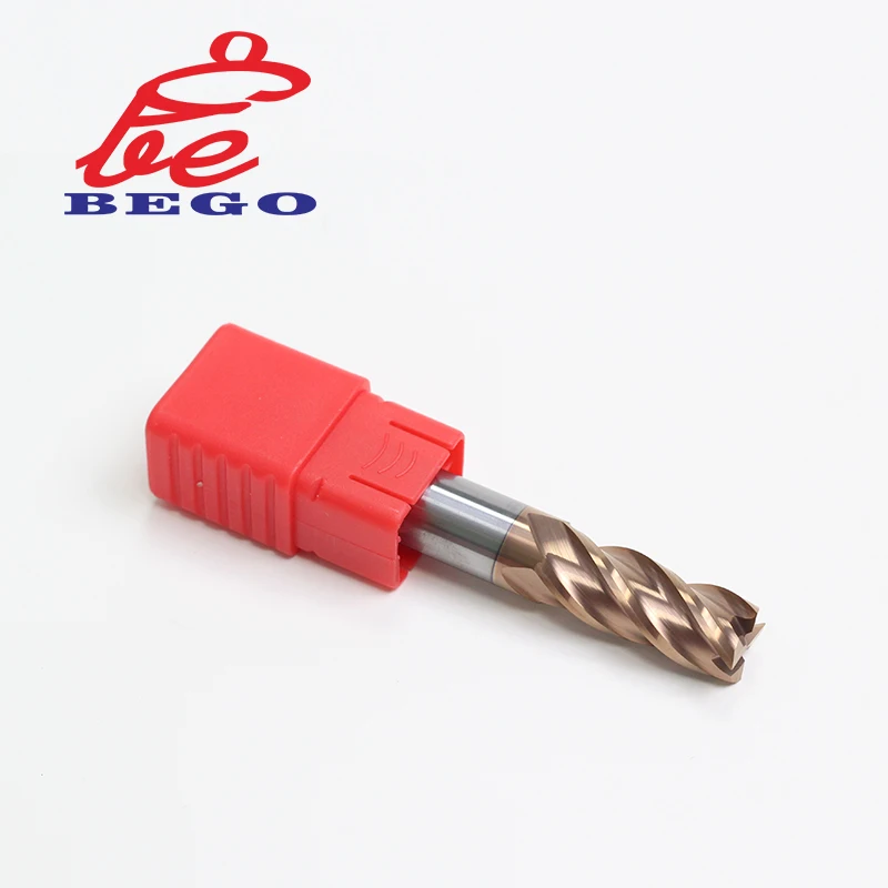 Cnc Tools Hrc55 Carbide Square End Mill For Alloy Steel/Hardened Steels Grain Carbide Milling Cutter 4F