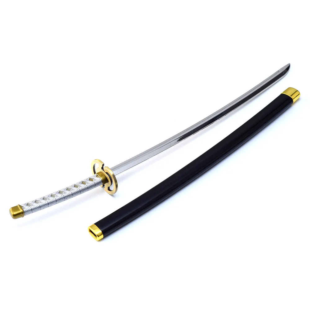 Zinc Alloy All Metal Small Toy Sword Bleach Ichimaru Gin Zanpakutou Shinsou 26cm 44g Mini Katana