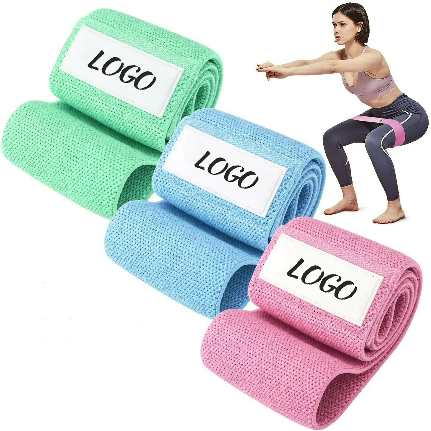 3 Level Yoga Resistance Bands Booty Belt Training Anti-slip Gym Fitness Expander Band Exercises Hip Lifting Resistance Band