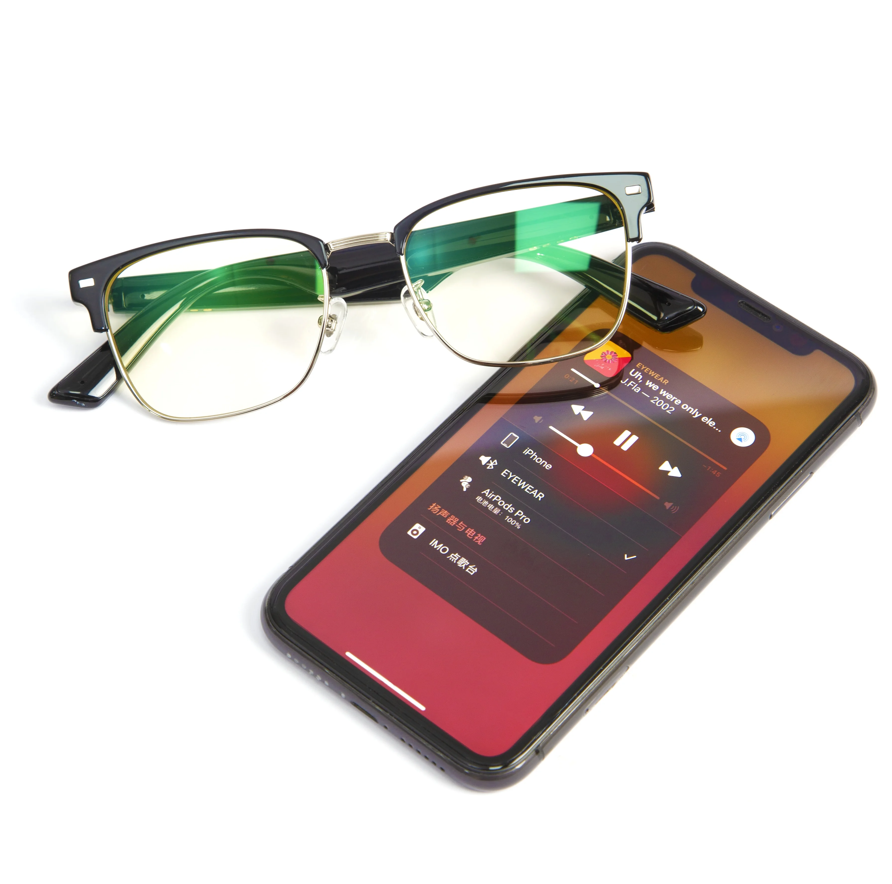 Популярные дизайнерские умные очки с металлическими дужками и защитой от синего света, поляризованные музыкальные очки с поддержкой Bluetooth для повседневной жизни