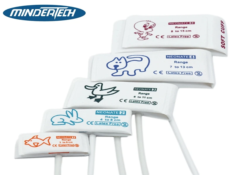 factory offer single hose disposable neonatal veterinary NIBP cuff vet use blood pressure cuff