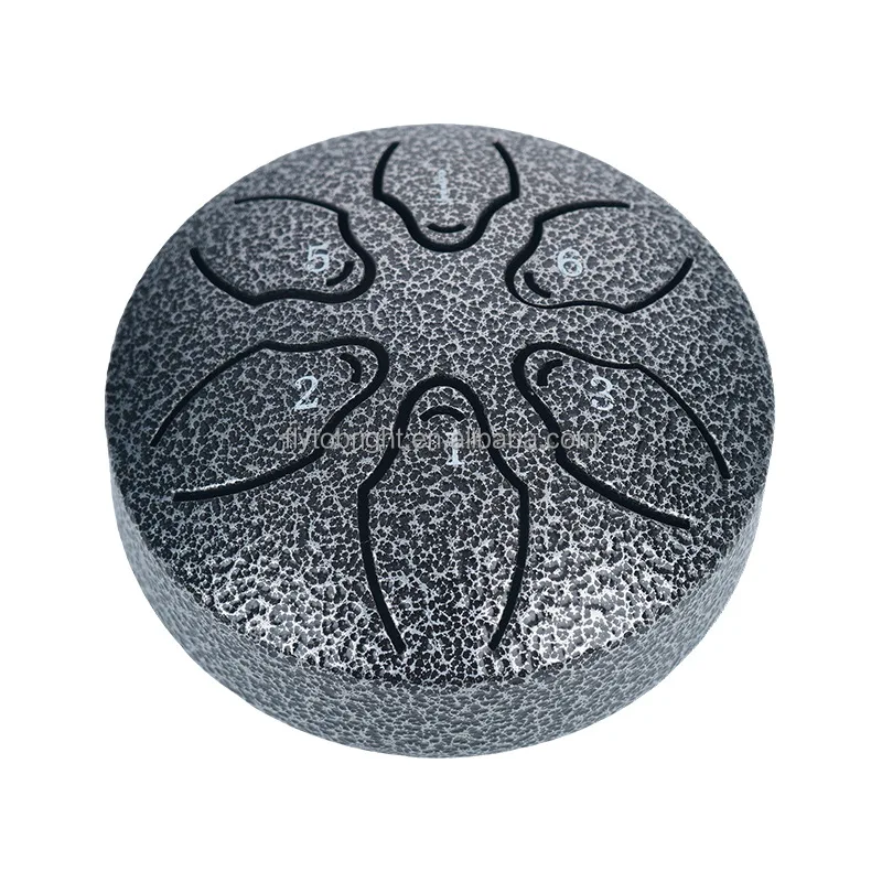 3inch (8cm) 6Note Mini Steel tongue drum Handpan Percussion instrument