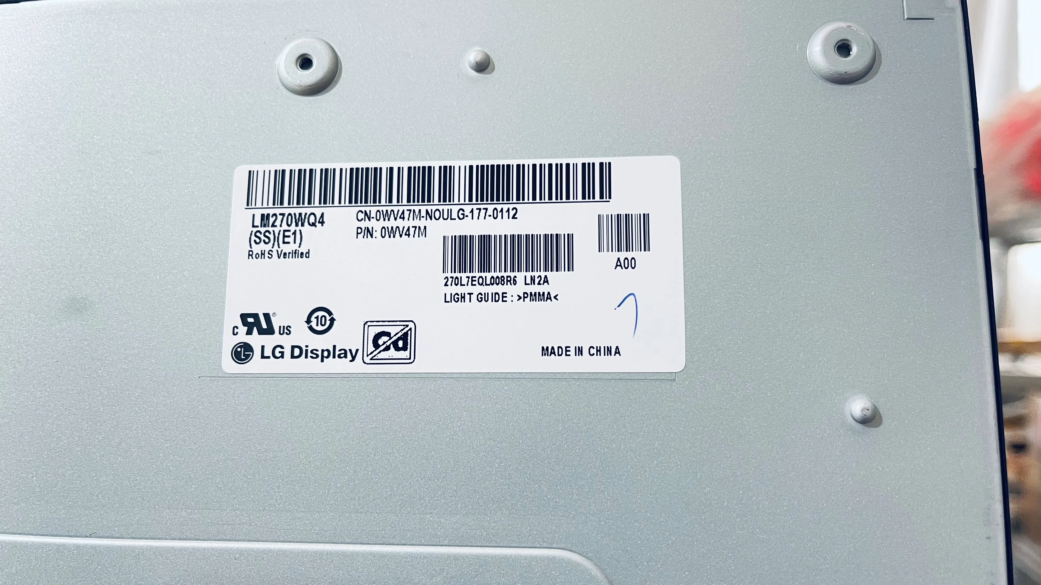 LG 27 дюймов LM270WQ4-SSE1 дисплейная панель открытая рамка сенсорный экран модуль промышленный ЖК-экран