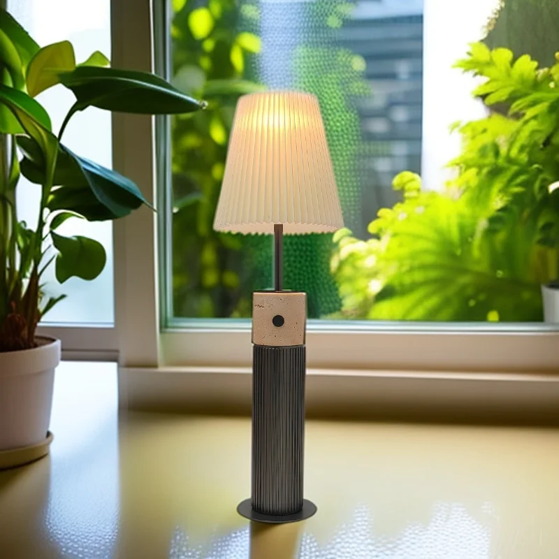 Rechargeable outdoor waterproof LED table lamp small night light Type-C charging mode Long life adjustable brightness