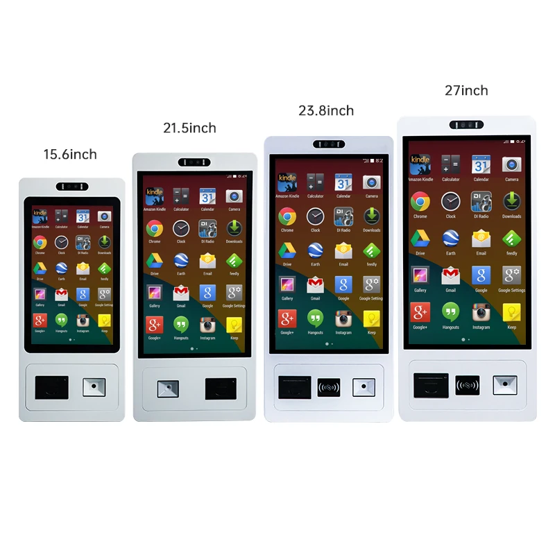 WOGO 10 15 21 24 27 32 inch capacitive touch screen digital signage Android Win Linux self service payment kiosks