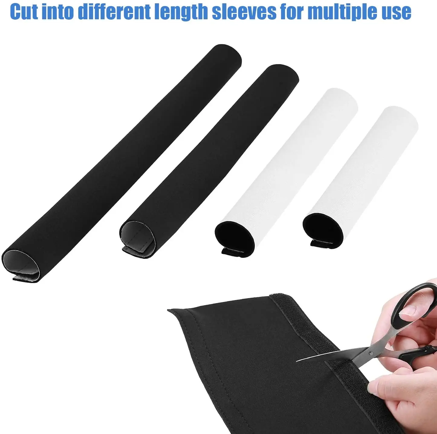  Sublimation Blanks Cuttable Cable Management Sleeves Neoprene Flexible Cord Sleeve Wrap Cover Organizer
