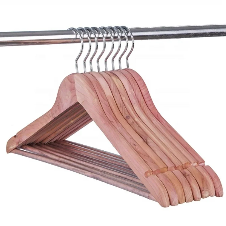 LMC6612 Wholesale Natural Cedar Wooden Clothes Hanger