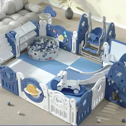 New Arrival Baby Playpen for Children Multifunction Newborn Guardrail Bed Fence Anti-Collision Playpen without Cushion