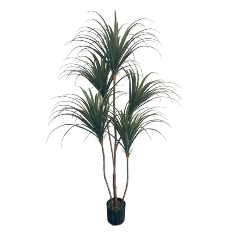 2022 New Design Brazil Dragon Blood Potted Dracaena Fragrans Artificial Tree For Indoor Decoration Landscape Office Crafts