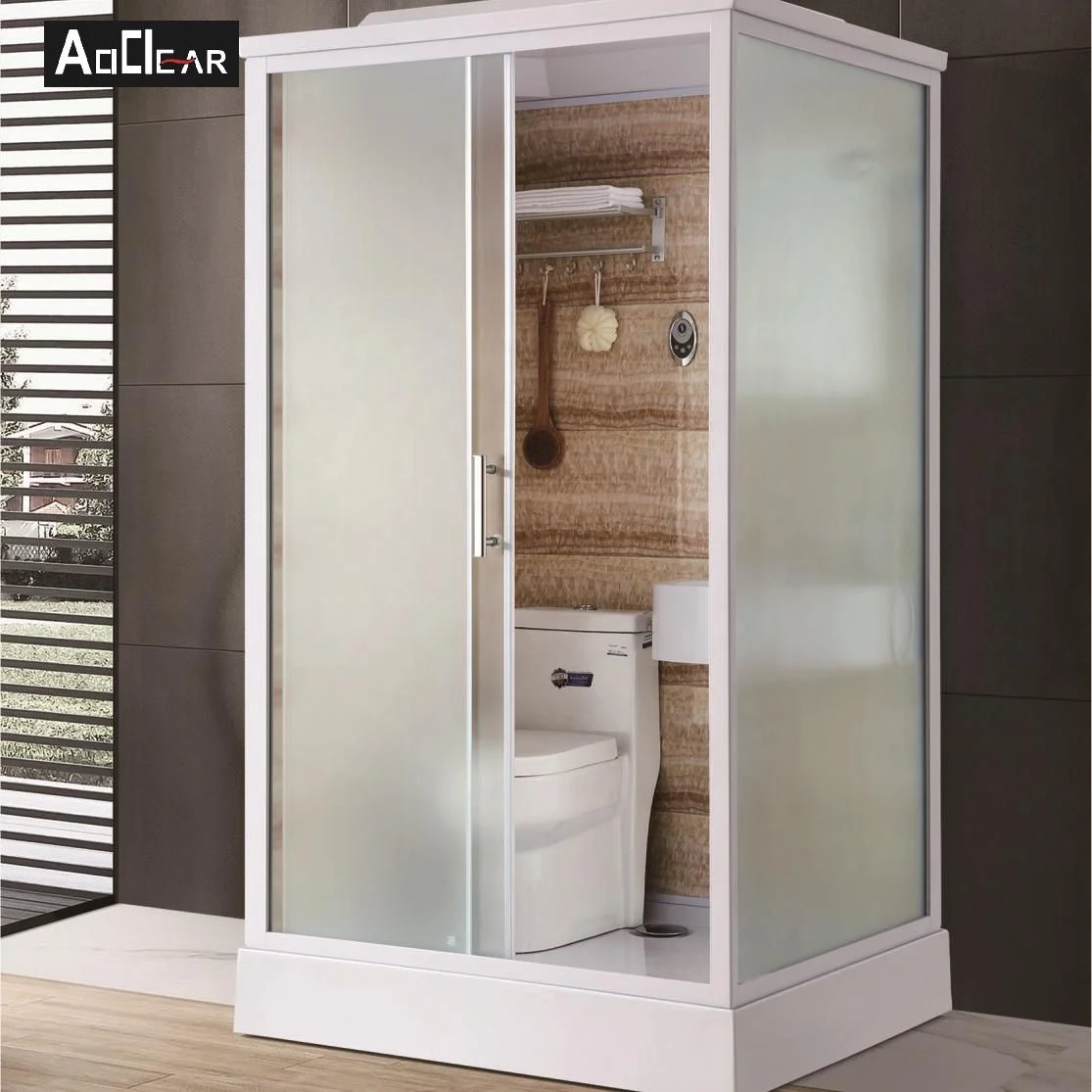Aokeliya portable all in one shower toilet unit prefab room with pod modular bathroom (1600224107103)