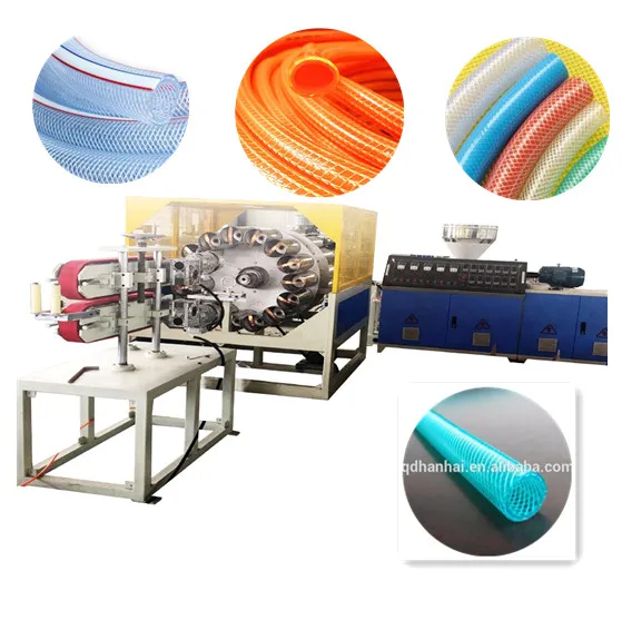 Двойной винт усиленный пвх спираль садовый шланг Электрический нитевой трубопровод водопровод машина для производства труб сточных