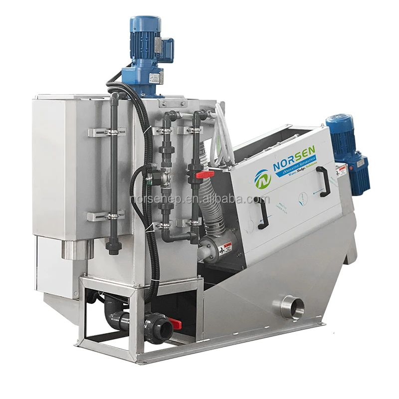 Многодисковый осушитель осадка, масляный осушитель осадка, винтовой фильтр-пресс