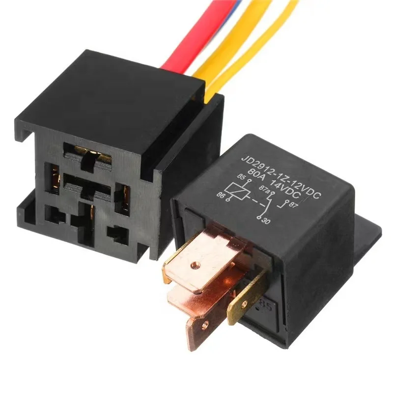 SPDT 5 штифтов Водонепроницаемая Авто реле 12 V 40A Heavy Duty 14AWG 12 вольт автомобильные реле комплект Bosche стиль и жгут Комплект
